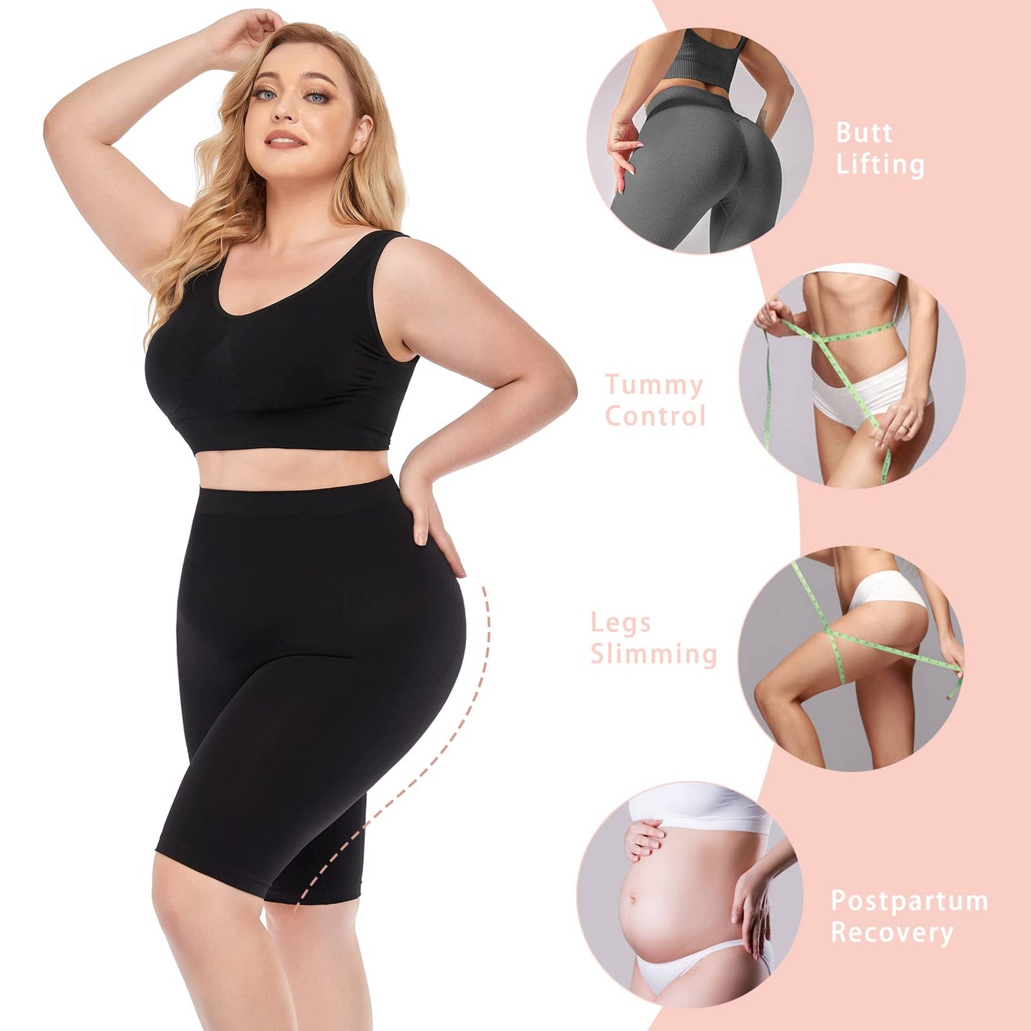 High Waisted Tummy Control Shapewear Shorts (Buy 2 Free Shipping)