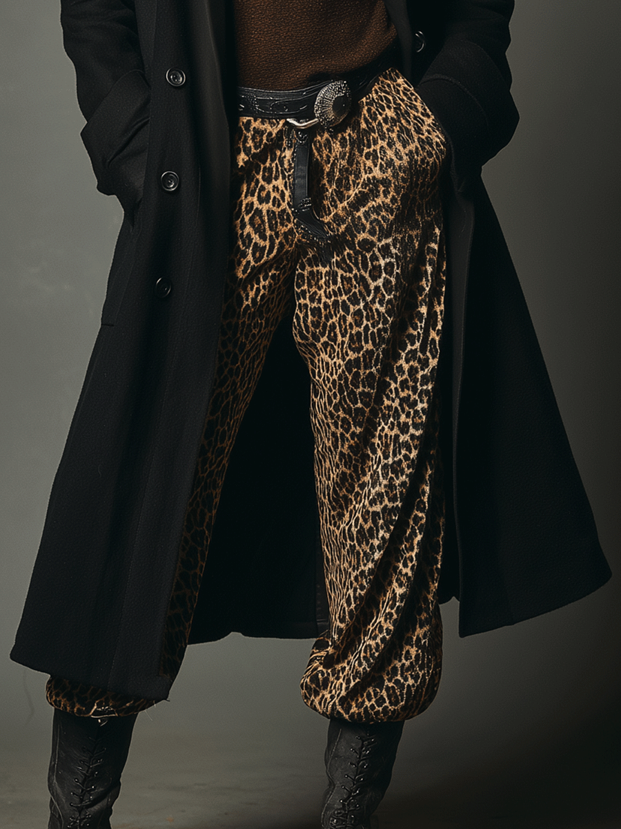 Vintage Black Wool Long Coat