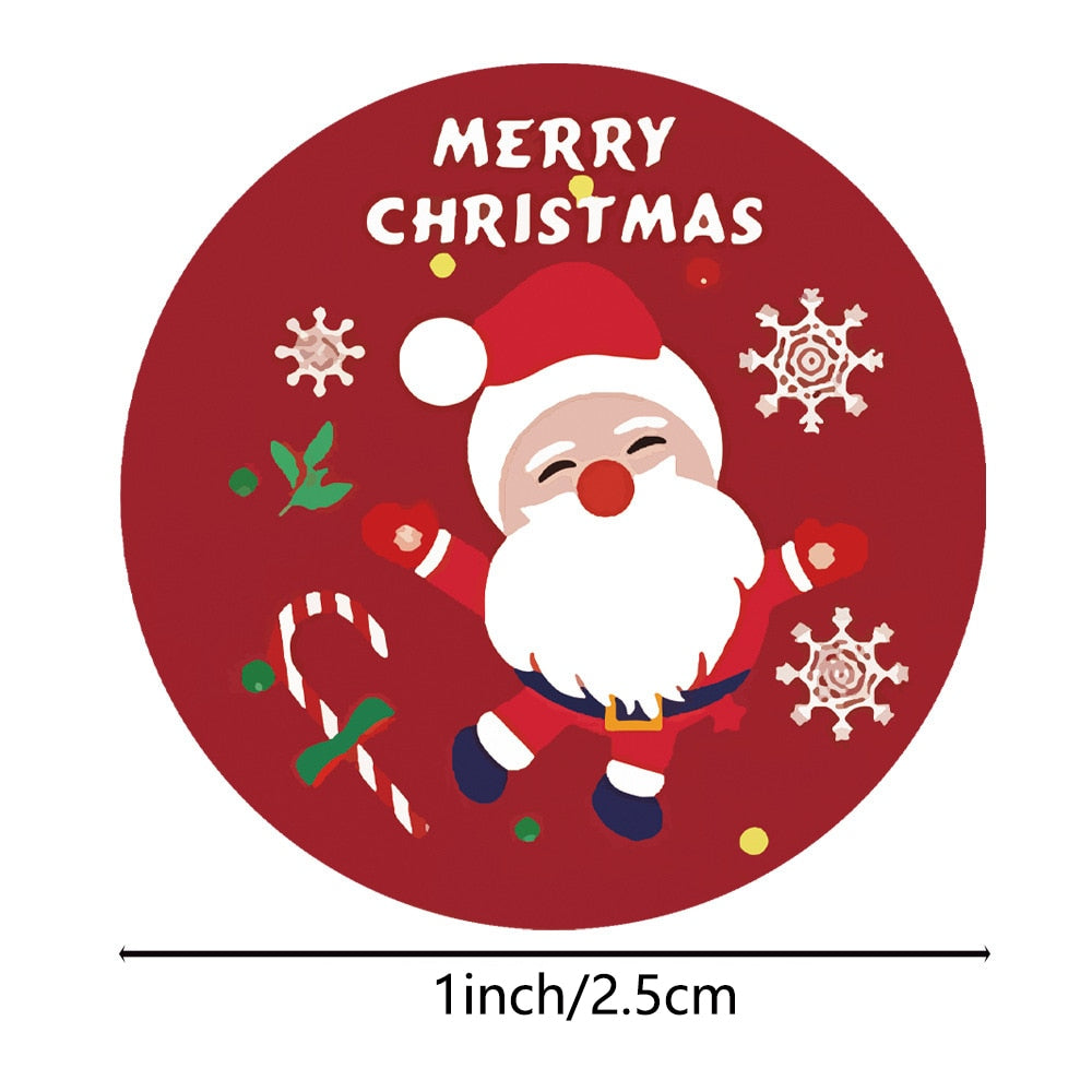 Merry Christmas Stickers For DIY Gift Decor