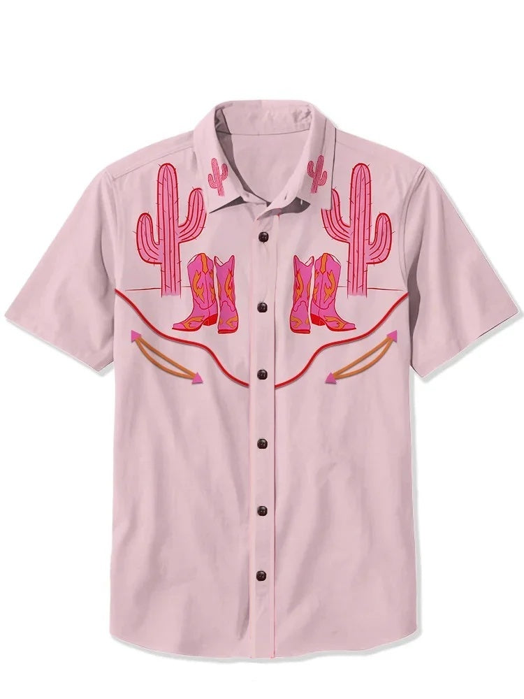 Pink Wilderness Ranch - 100% Cotton Shirt
