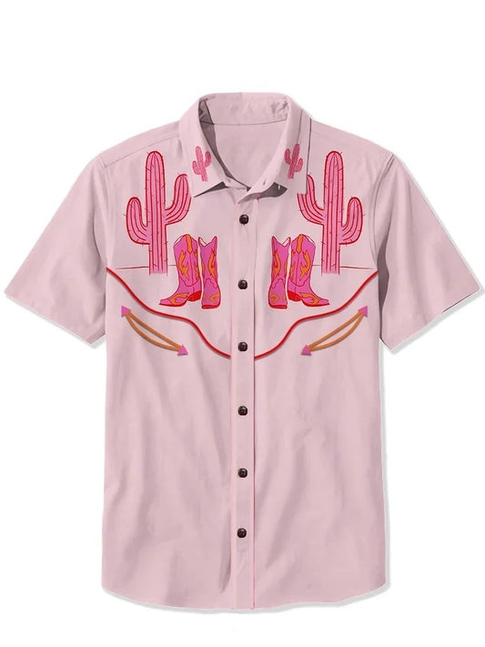Pink Wilderness Ranch - 100% Cotton Shirt
