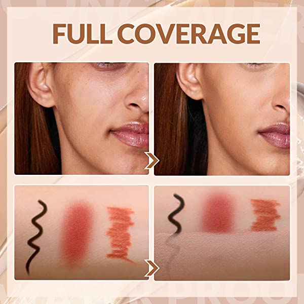 Full Cover Concealer Makeup with Brush