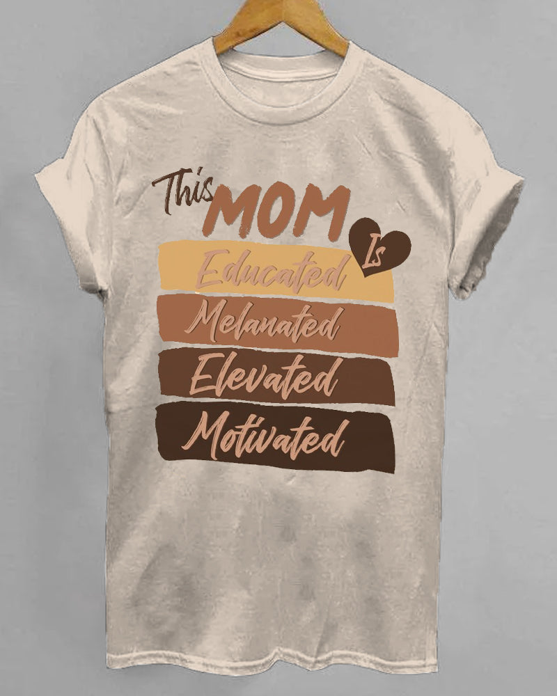 BLACK MOM T-SHIRT