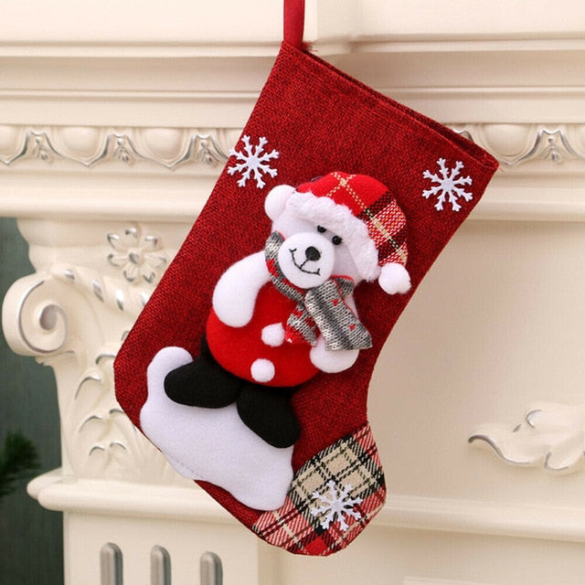 Christmas Socks Tree Decoration 4pcs/pack