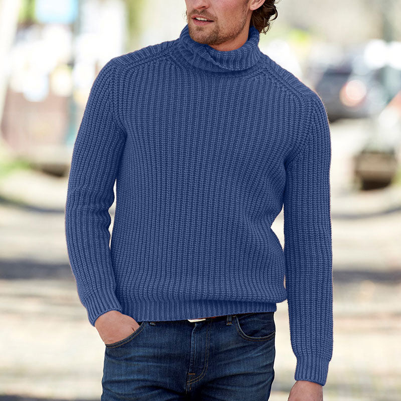 MEN'S CASUAL CASHMERE TURTLENECK SWEATER