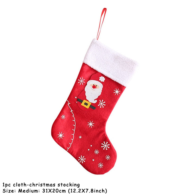 Christmas Stocking Santa Sack Gift Bag