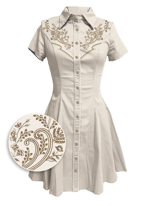 [Embroidery]Sacred Pattern - 100% Cotton Dress