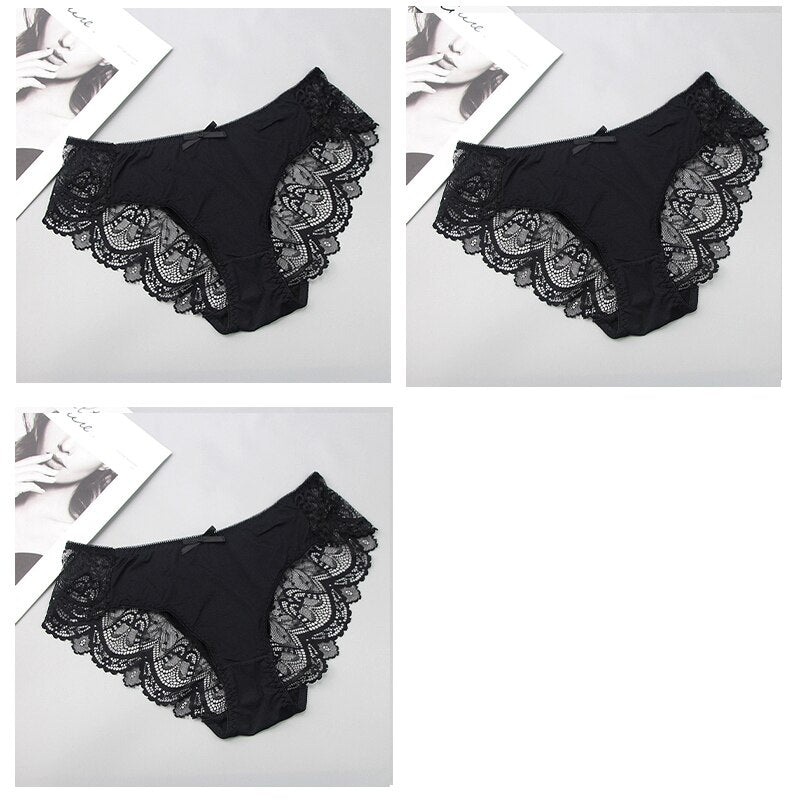 Sexy WomensPanties Seamless Plus Size Shorts Lady Flower Briefs