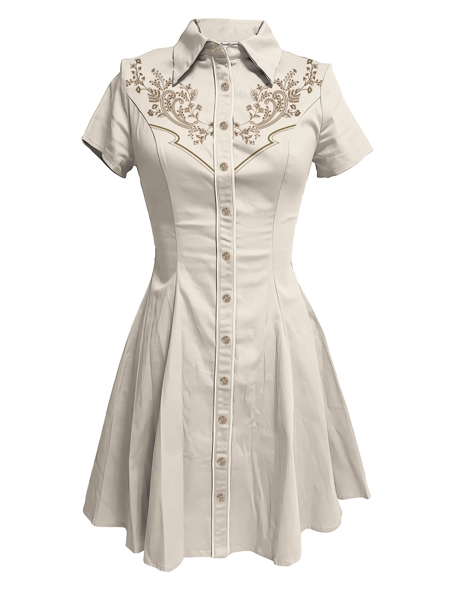 [Embroidery]Sacred Pattern - 100% Cotton Dress