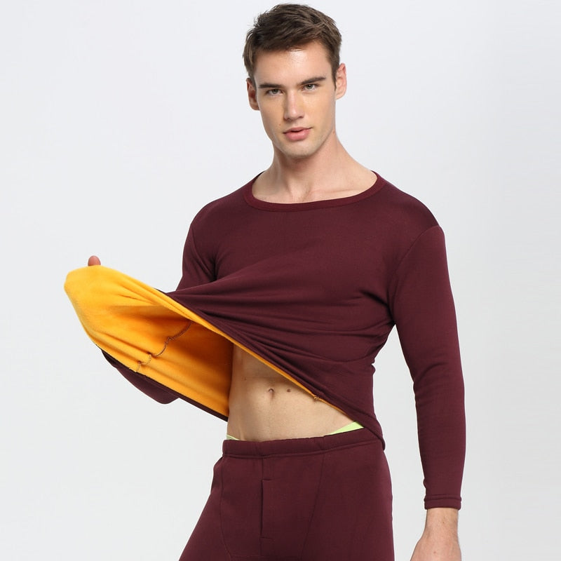 L-6XL Thermal Underwear Men Winter Women Long Johns Sets