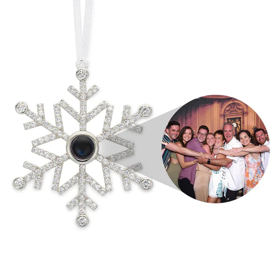 🔥Christmas Sale 50% OFF🔥Personalized Snowflake Photo Ornament