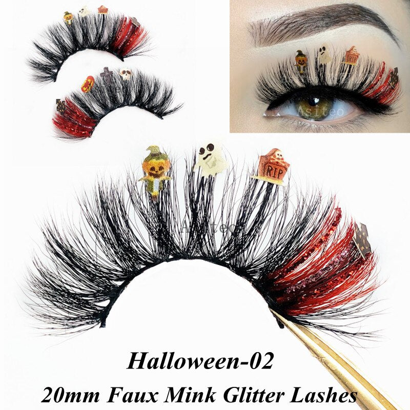 Halloween Glitter Lashes