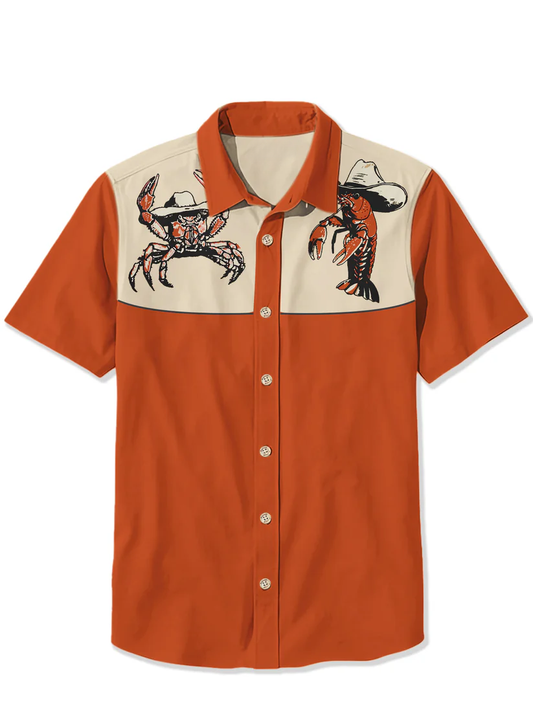Cowboy Shrimp and Crab - 100% Cotton Shirt