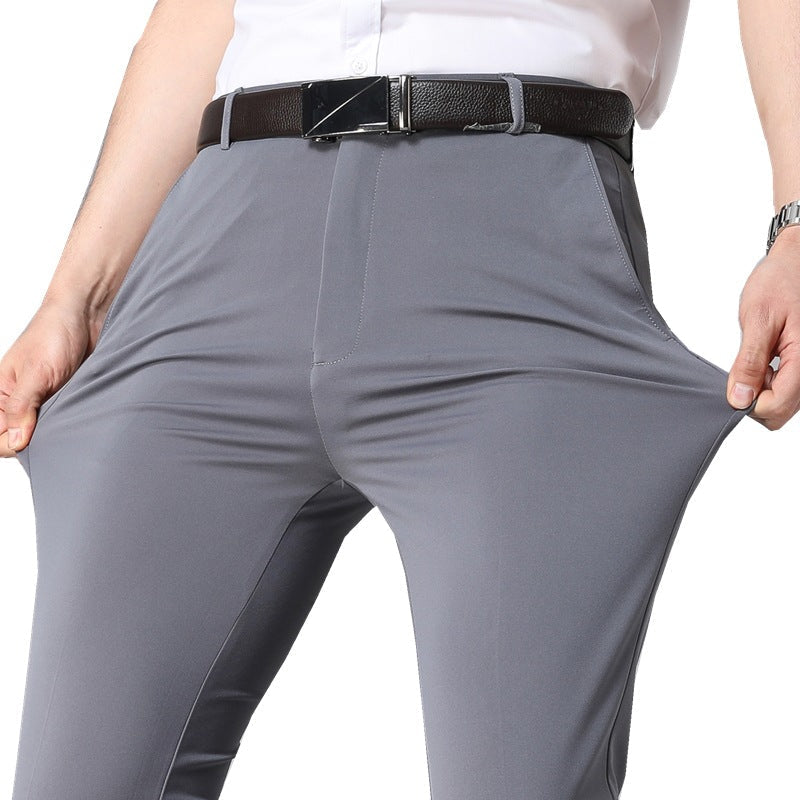 Men‘s ice silk suit pants