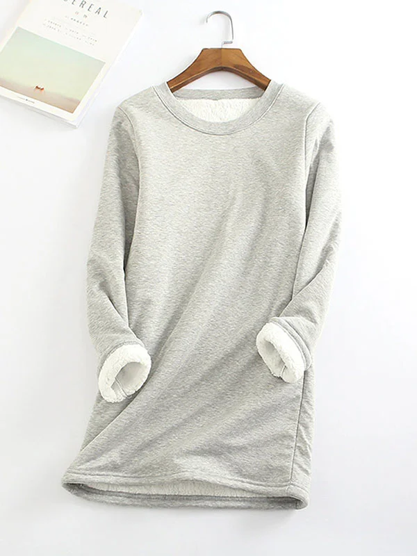 💥Hot Sale,Sold 20000+💥Women‘s NEW Casual Cotton Round Neck Solid Sweatshirt (S-5XL)