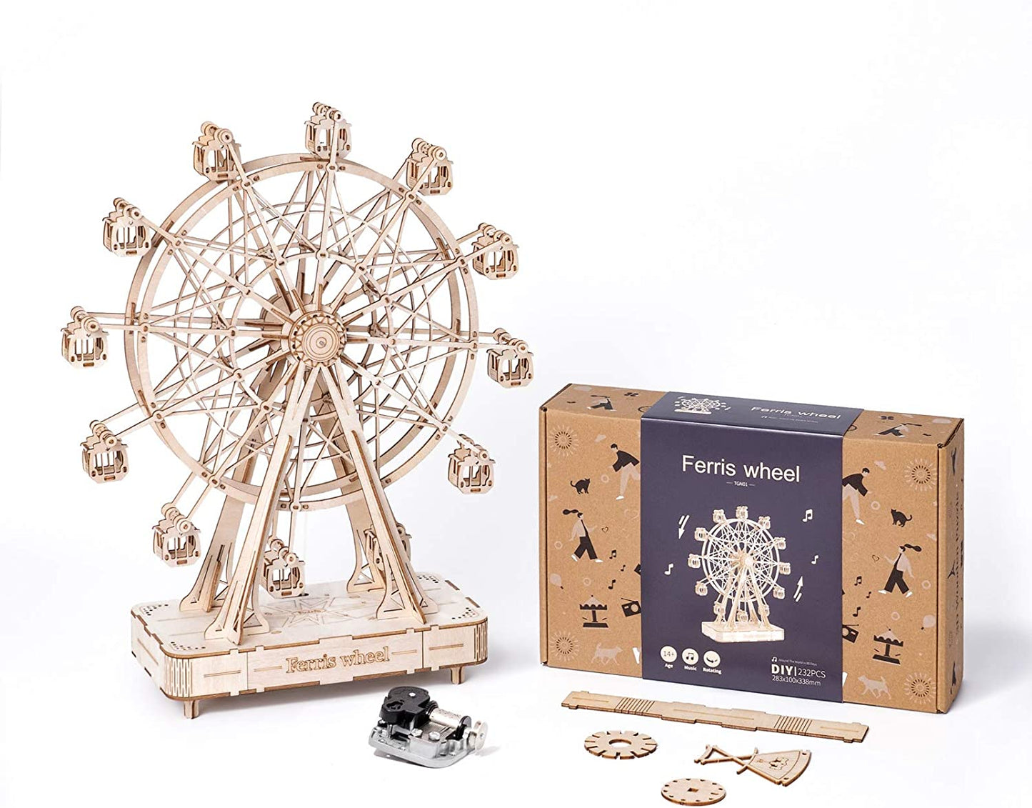 DIY 3D Ferris Wheel Wooden Model Building