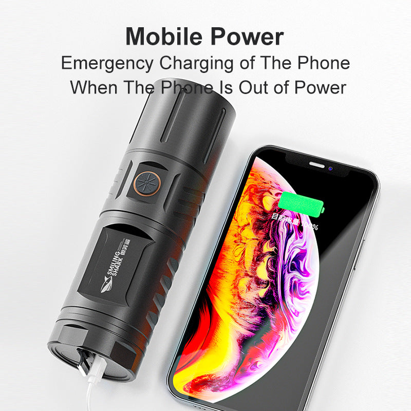 High Power Charging Condenser Long Shots Flashlight