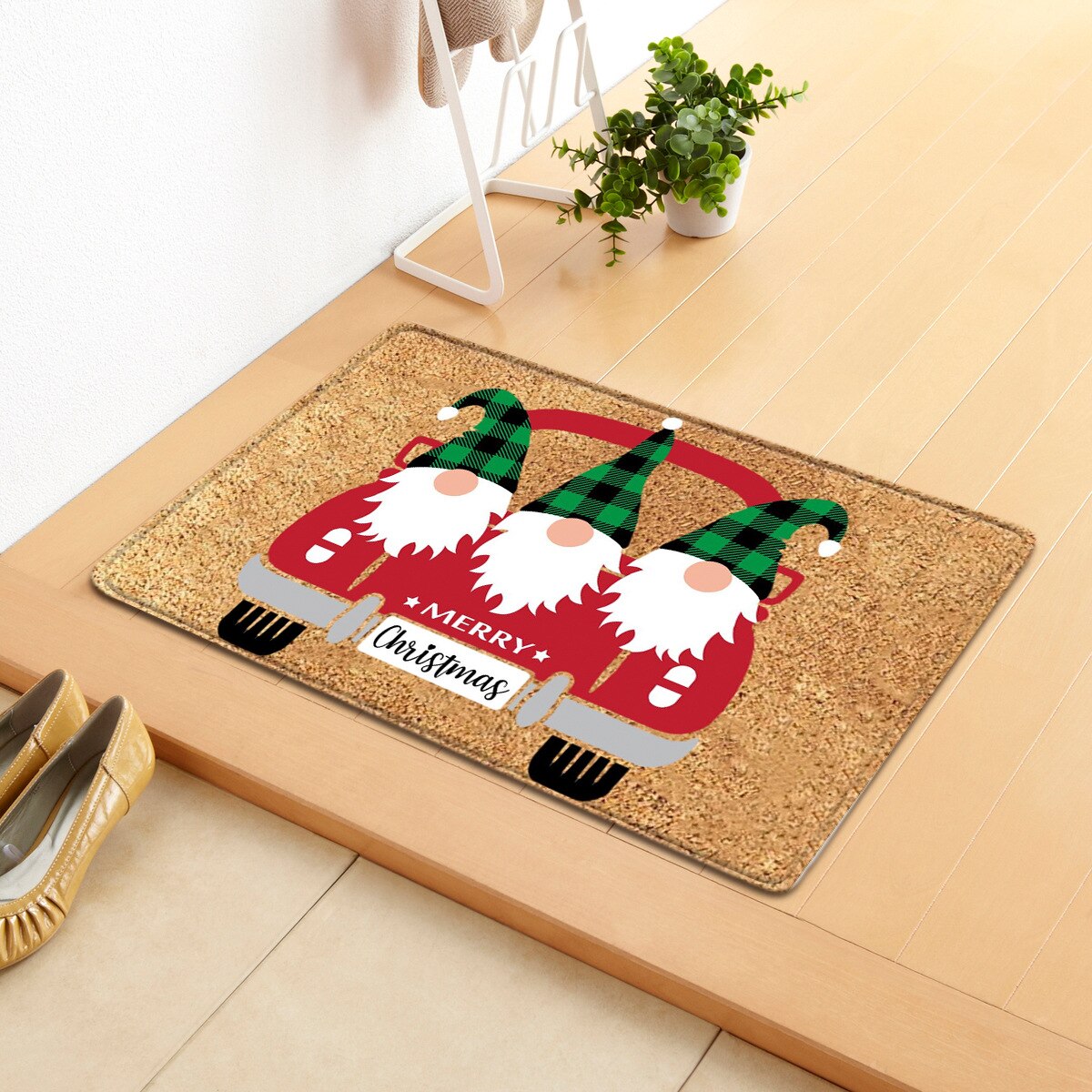 Christmas Floor Mat Non-Slip Entrance Carpet