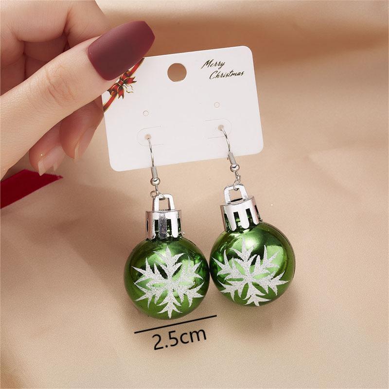 Christmas Tree Deer Snowman Drop Earrings -Girls Christmas Gift