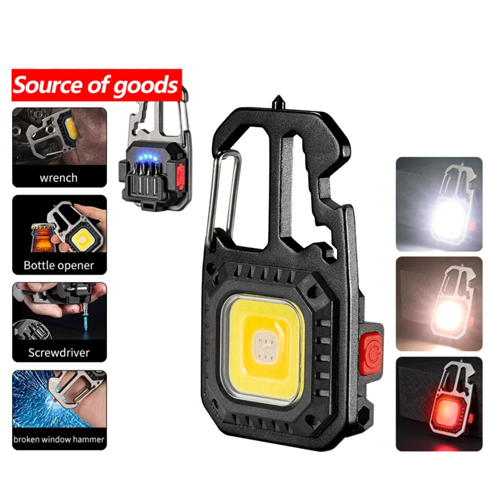 Mini COB LED Flashlight Keychain Lights