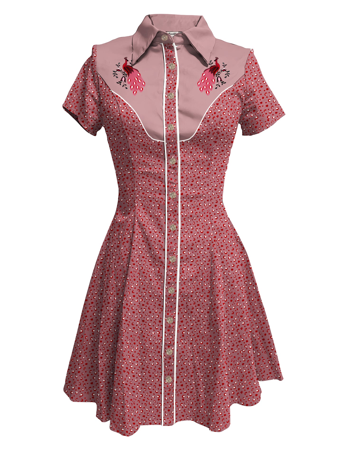 Peacock Leopard - 100% Cotton Dress