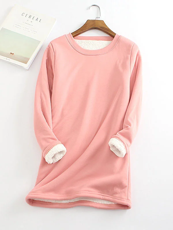 💥Hot Sale,Sold 20000+💥Women‘s NEW Casual Cotton Round Neck Solid Sweatshirt (S-5XL)