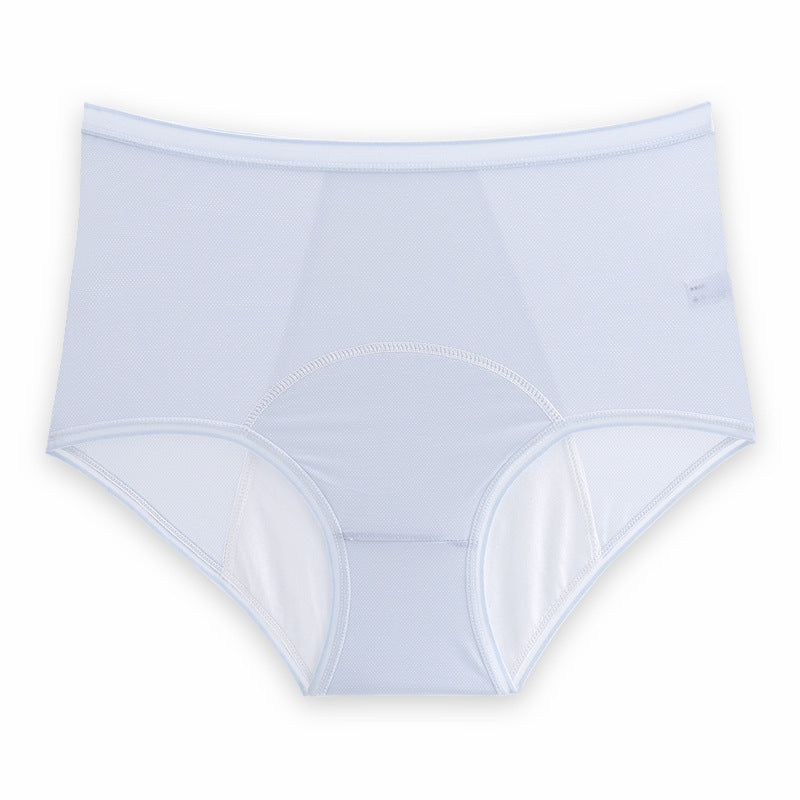 High Waist Leak Proof Ice Silk Panties Plus Size