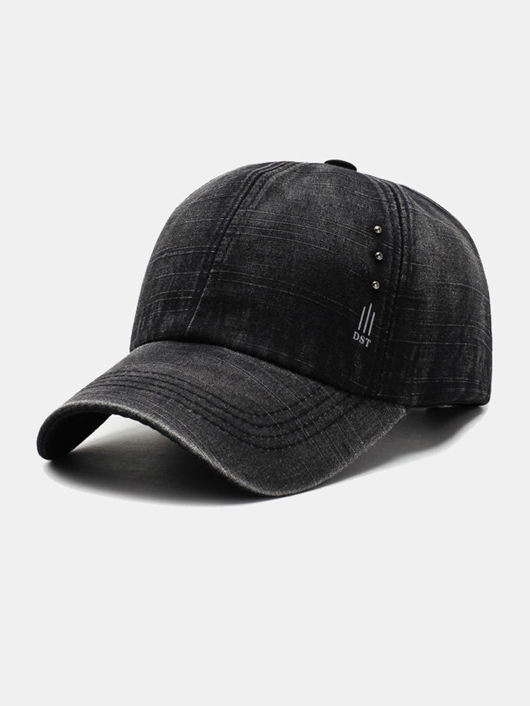 Unisex Letter Embroidered USA Flag Hat
