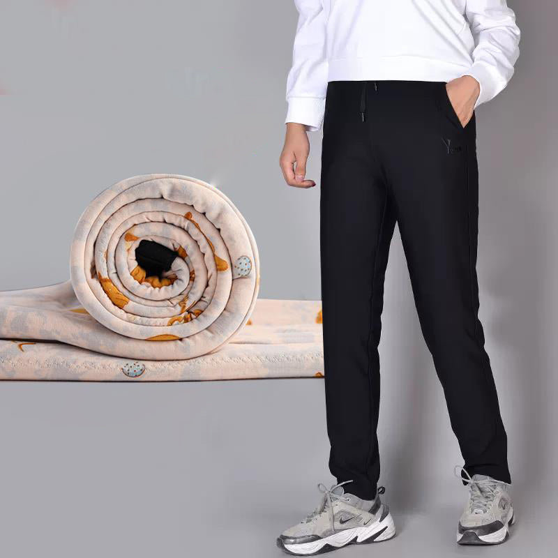 Men and women of the same paragraph camel velvet cotton pants outside casual pants winter padded thickening warm pants