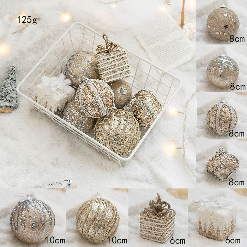 Gold Decorative Hangings Christmas Balls