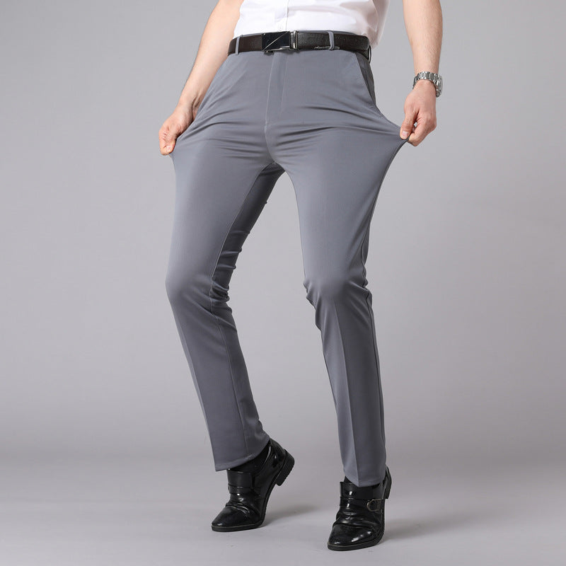 Men‘s ice silk suit pants