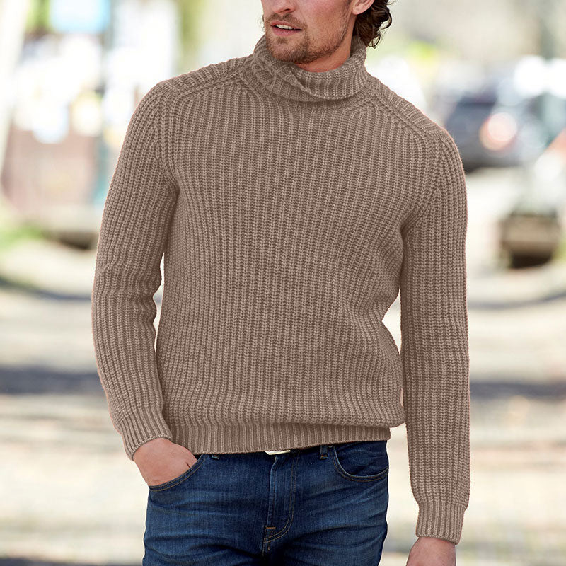 MEN'S CASUAL CASHMERE TURTLENECK SWEATER