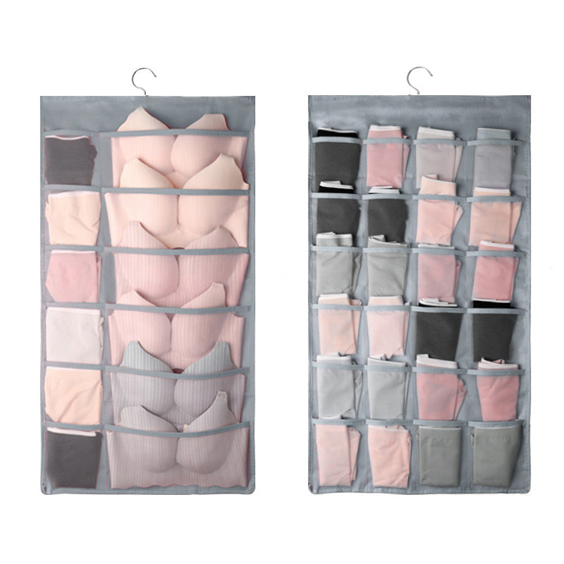 Dual Sided Wall Shelf Wardrobe Storage Bags