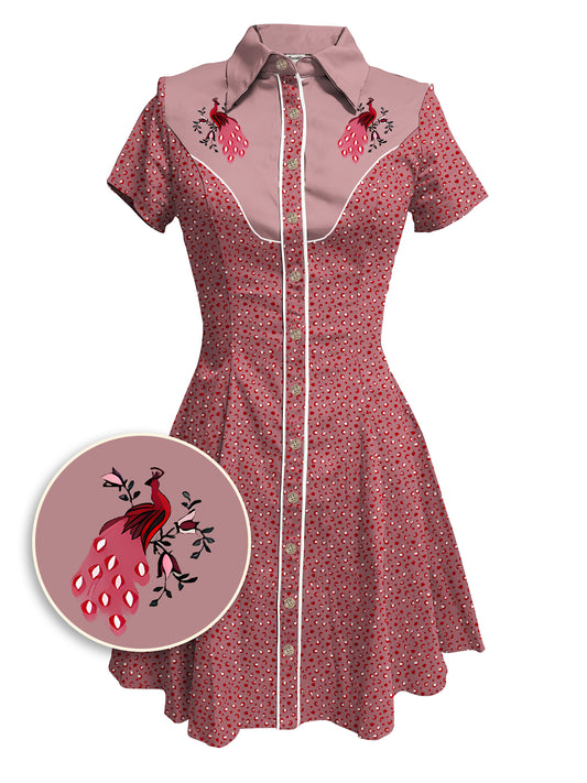 Peacock Leopard - 100% Cotton Dress