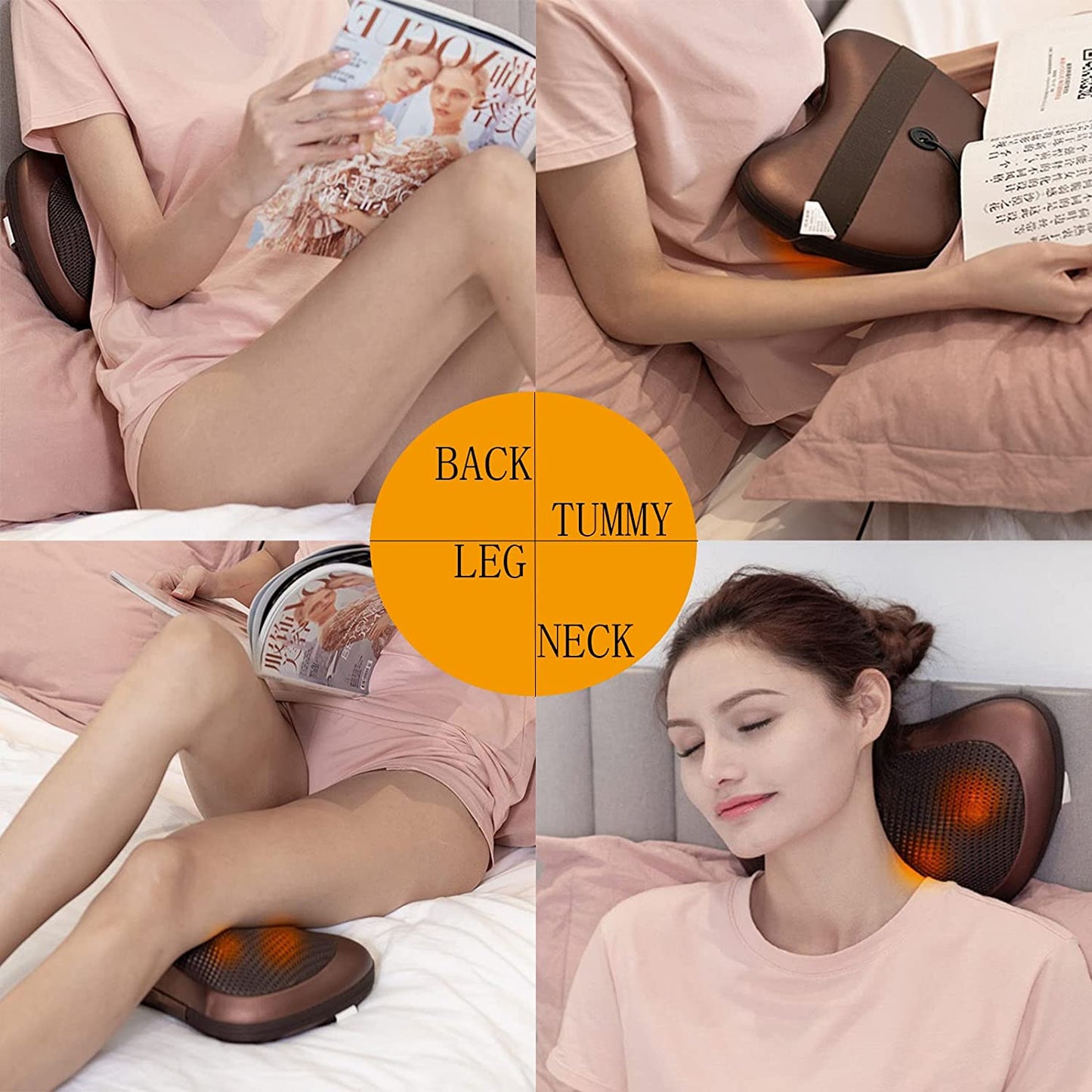 Neck and Back Massage Pillow