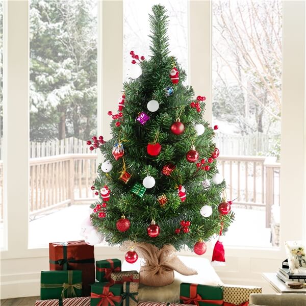 3ft Prelit Tabletop Christmas Tree