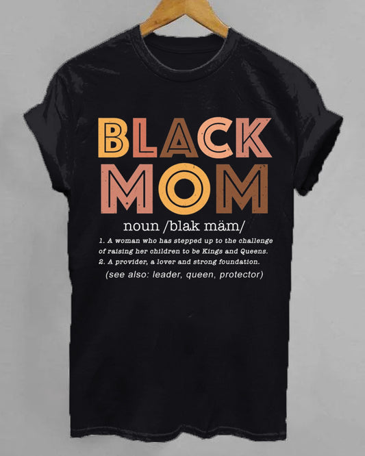 BLACK MOM TEE