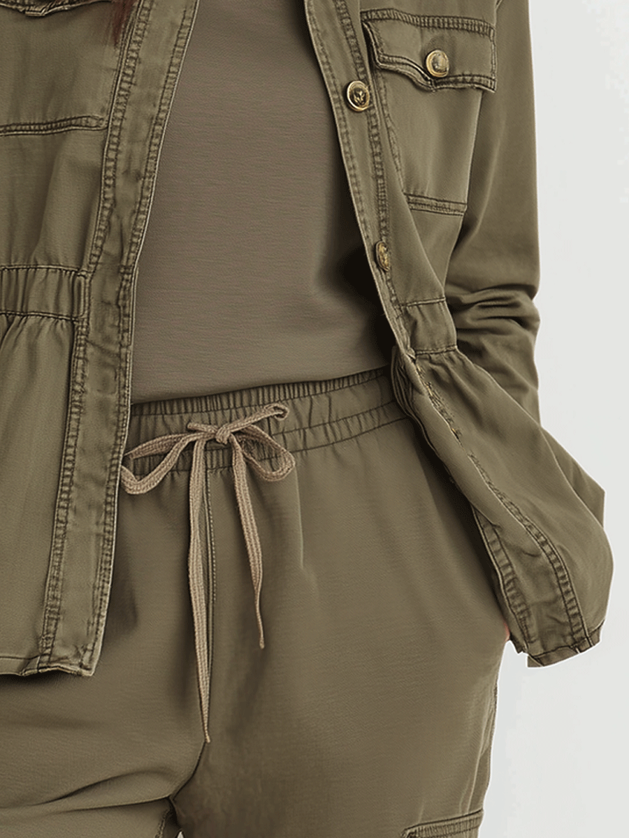 Casual Practical Fashion Army Green Jacket