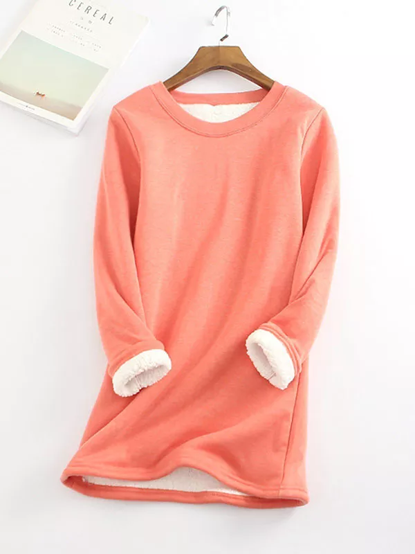 💥Hot Sale,Sold 20000+💥Women‘s NEW Casual Cotton Round Neck Solid Sweatshirt (S-5XL)