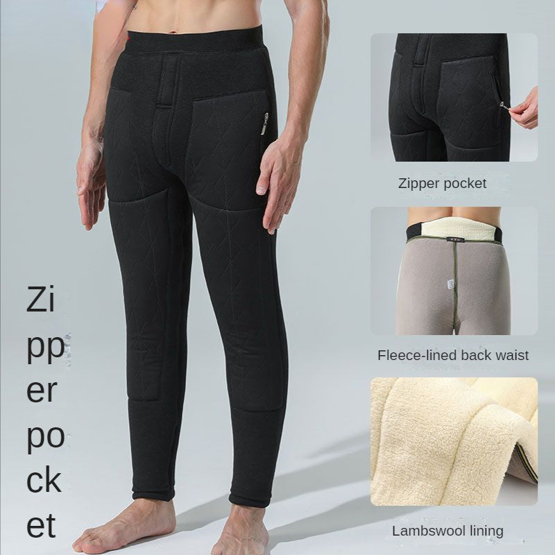 Men's Thickened and Padded Warm Pants