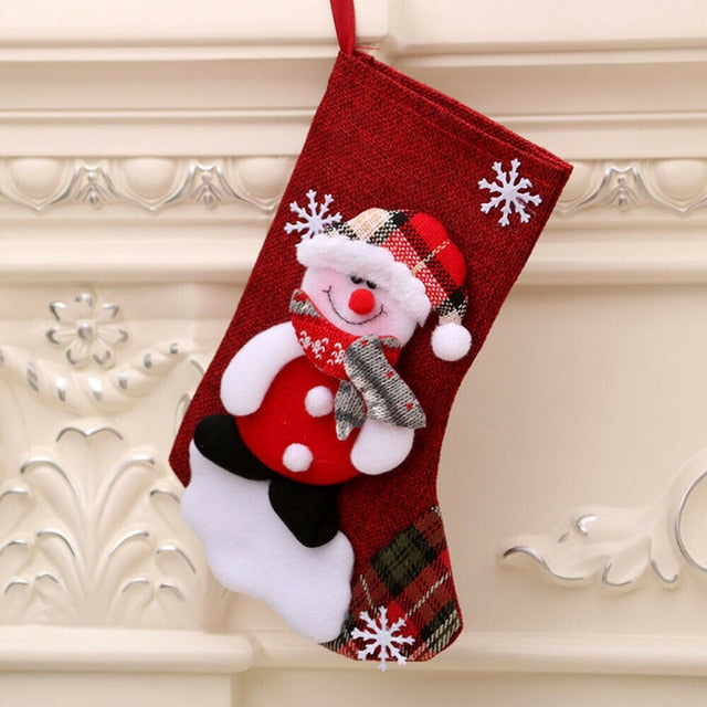 Christmas Socks Tree Decoration 4pcs/pack