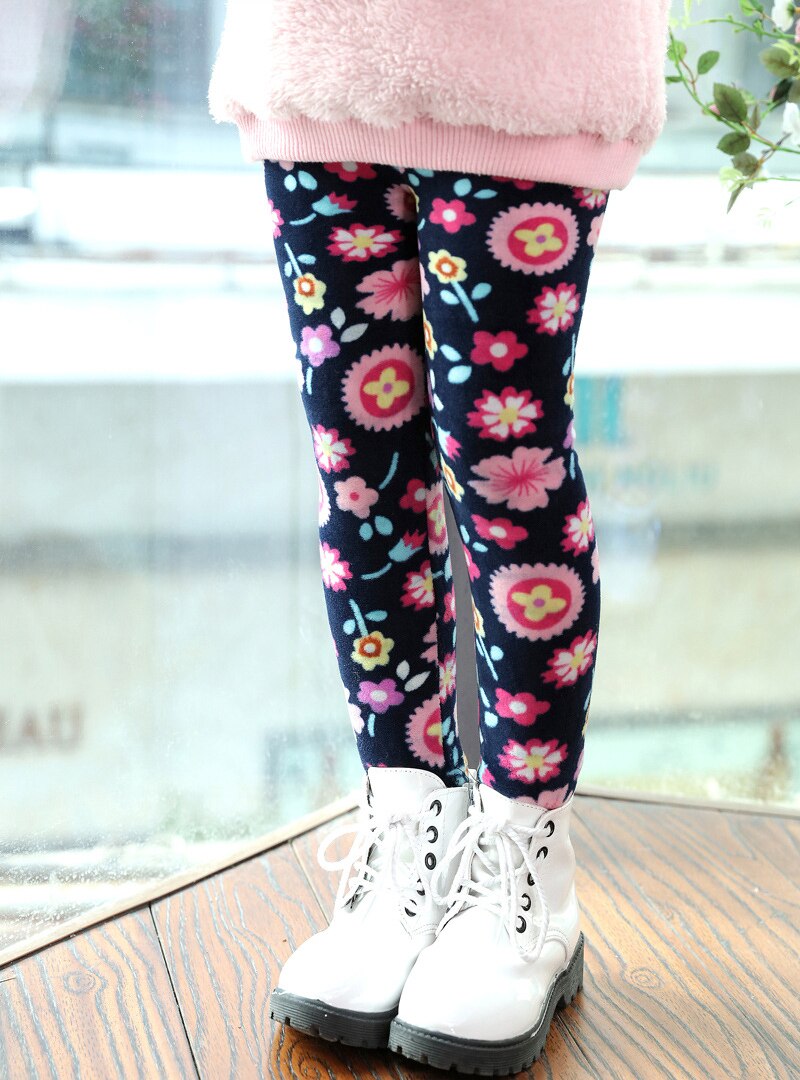 Girls Pants Winter Trousers Warm Leggings