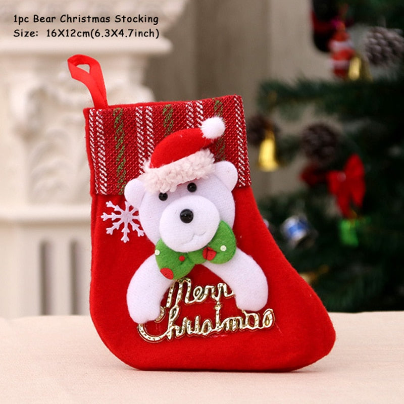 Christmas Stocking Santa Sack Gift Bag