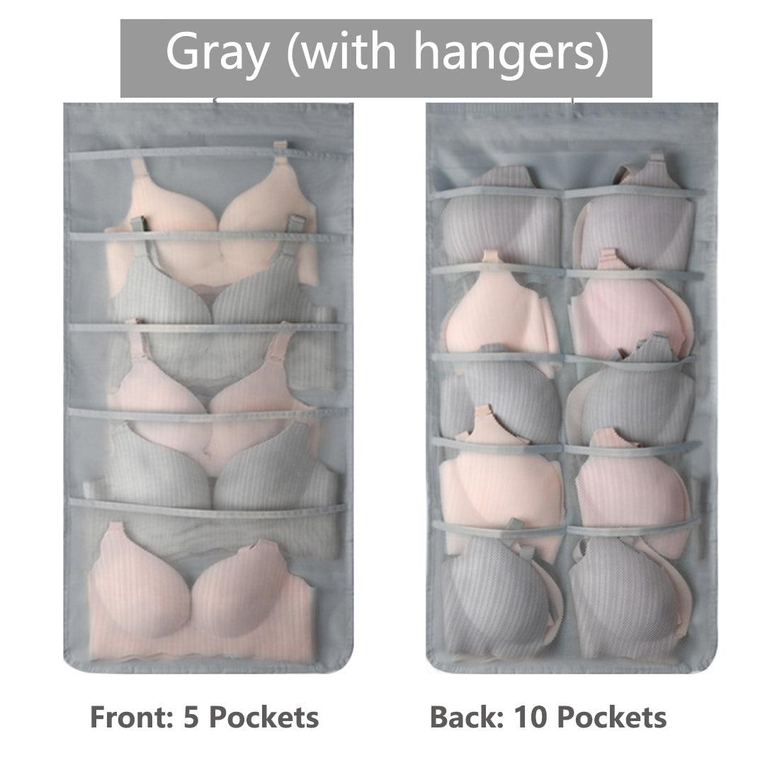 Dual Sided Wall Shelf Wardrobe Storage Bags