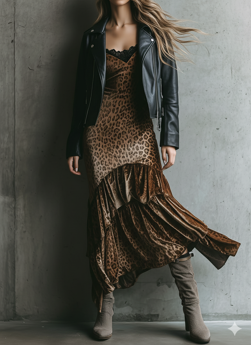 Classic Black Eco Leather Moto Biker Jacket