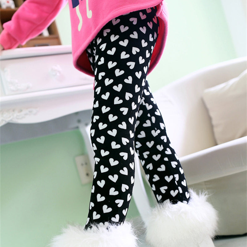 Girls Pants Winter Trousers Warm Leggings