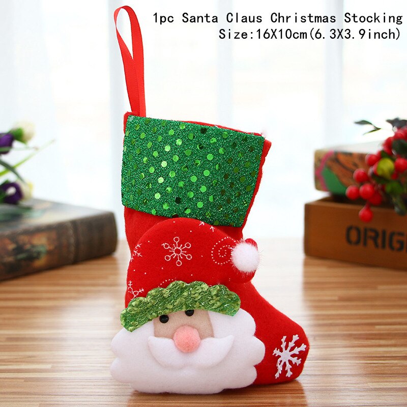 Christmas Stocking Santa Sack Gift Bag