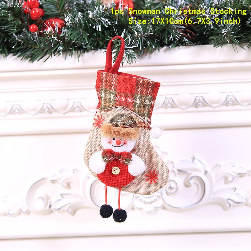 Christmas Stocking Santa Sack Gift Bag