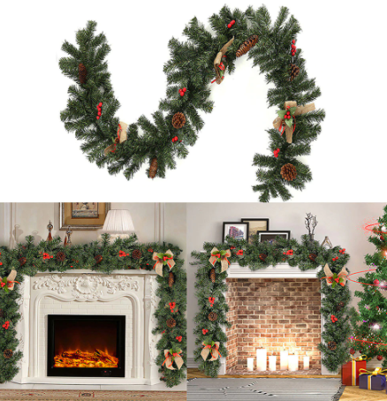 Christmas Artificial Flower Wreath