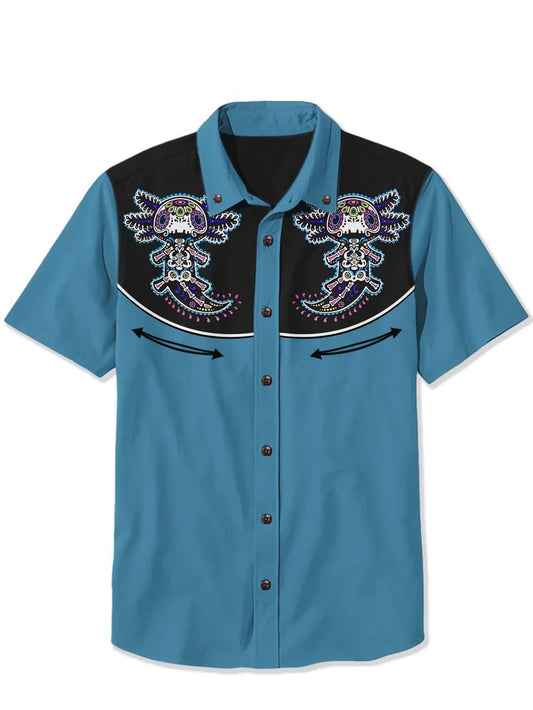 Axolotl Skull - 100% Cotton Shirt
